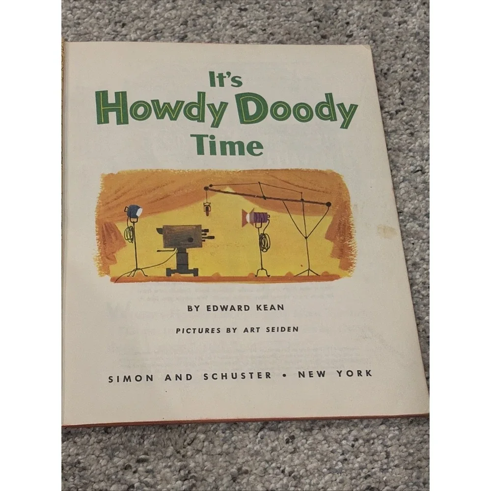 VINTAGE 1955 LITTLE GOLDEN BOOK #233 IT'S HOWDY DOODY TIME